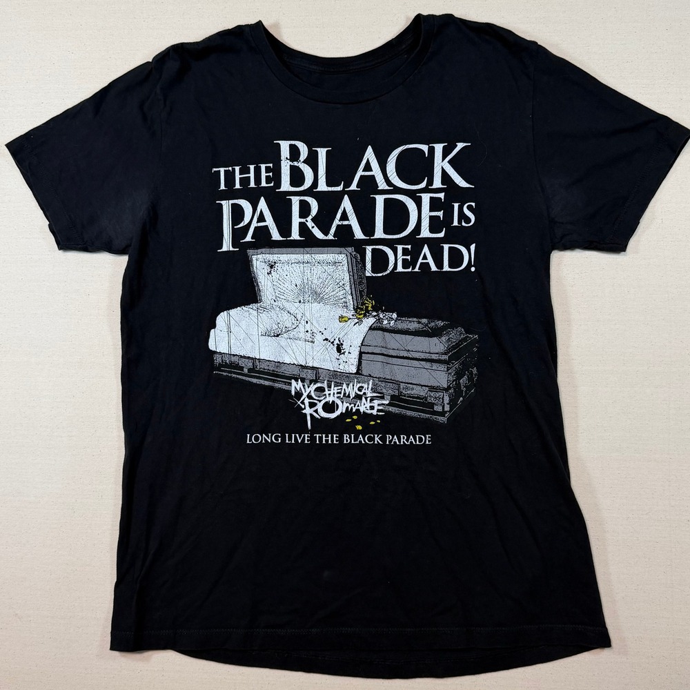 My Chemical Romance The Black Parade Is Dead Coffin Graphic T-Shirt Black Medium